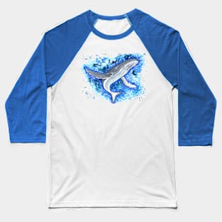 Humpback Watercolor Baseball T-Shirt